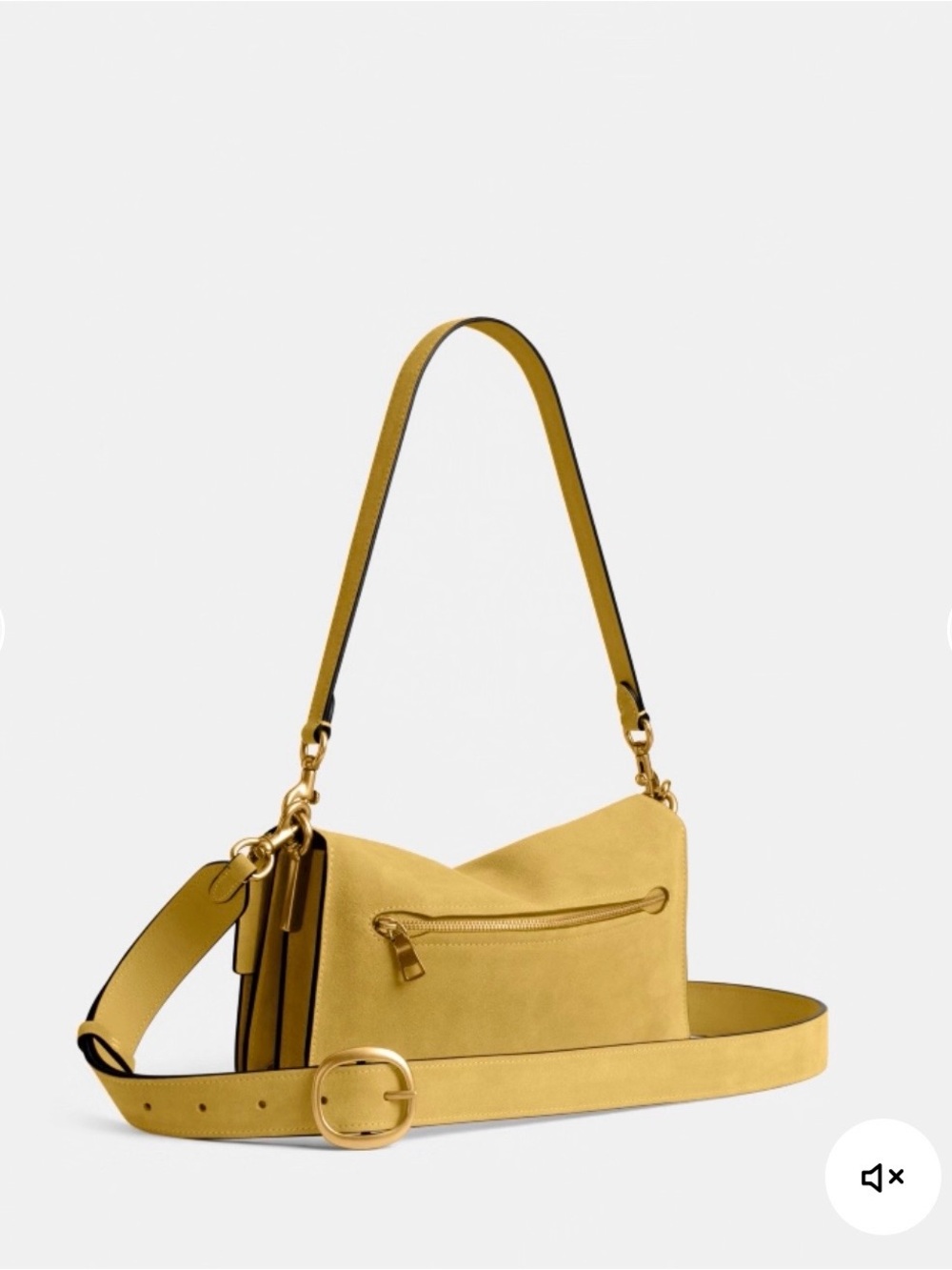 Coach Tabby Shoulder Bag 26 - Brass/Light Citron - Picture 3 of 6